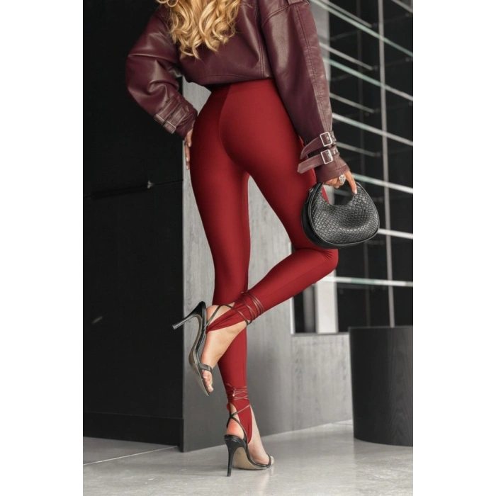 MDB Kadın Yüksek Bel Topuk Altından Geçmeli Dalgıç Tayt