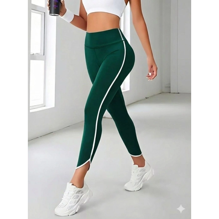 MDB Kadın Yüksek Bel Yan şerit Detaylı Dalgıç Tayt