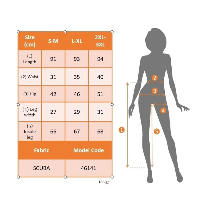 MDB Kadın Yüksek Belli önden Fermuar Ve Nervur Detaylı Dalgıç Tayt
