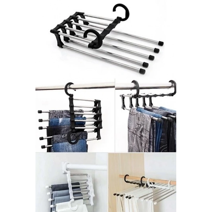 MDB Katlanabilir 5li Pantolon Askısı