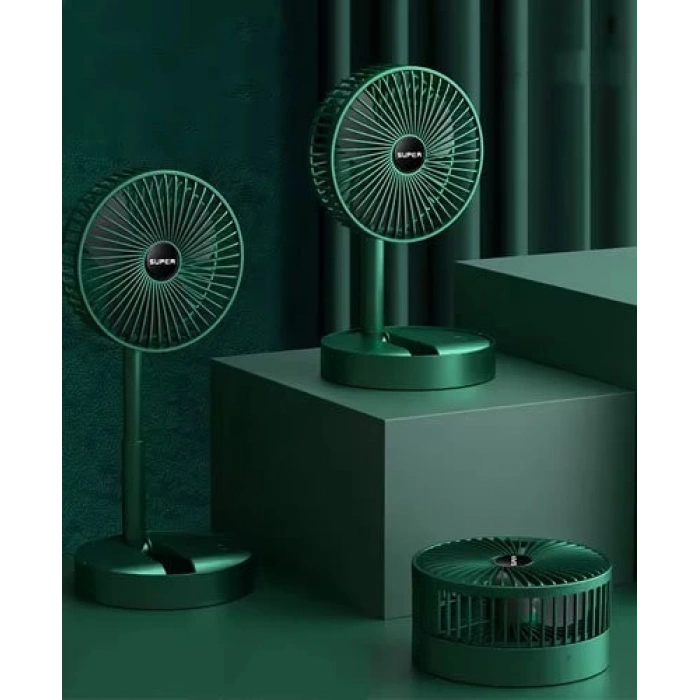 MDB Katlanabilir Uzayabilir Taşınabilir Kablosuz Şarjlı Portatif Masa Üstü Fan