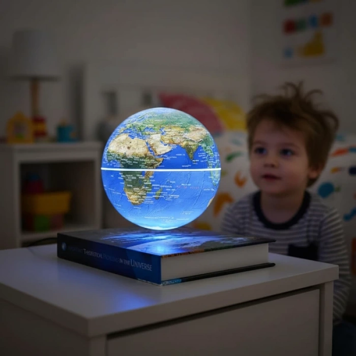 MDB Kitap Şeklinde Manyetik Dönen Işıklı Dünya Küre