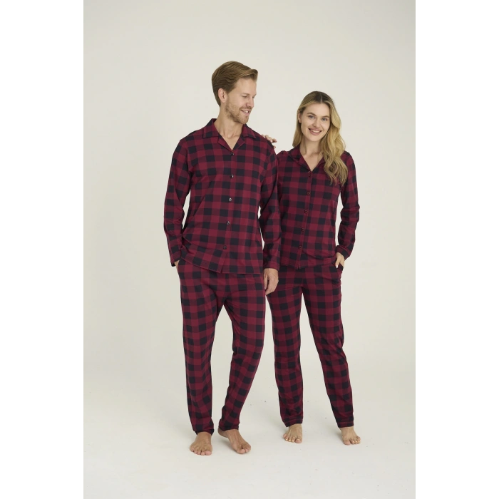 MDB Kocabey 9209-K Kadın Apaj Yaka Pijama Takım