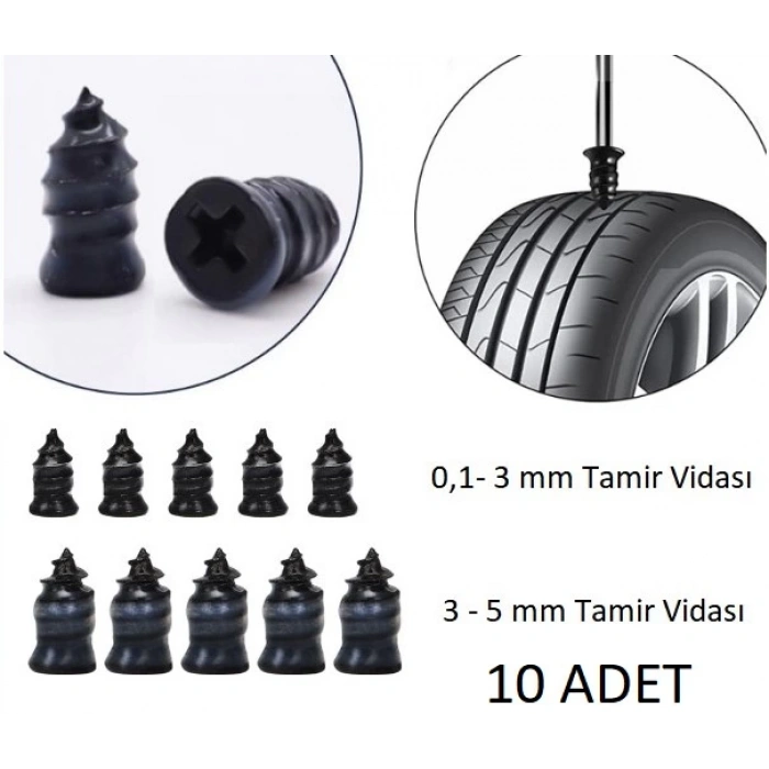 MDB Lastik Tamir Kiti Kauçuk Vida Seti