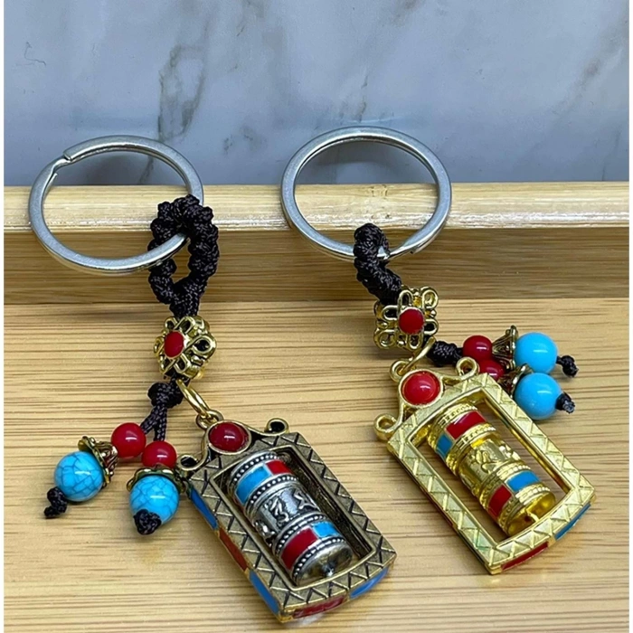 MDB Metal Feng Shui Şans Çarkı Anahtarlık