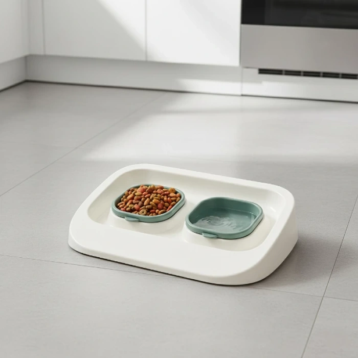 MDB Mikopet Yeşil 2si 1 Arada Mama Ve Su Kabı