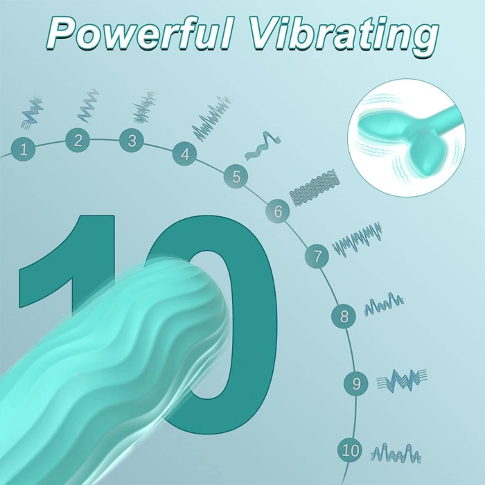 MDB Mobil Uygulama Kontrolü Çift Motorlu Vibratör – Yumuşak Silikon, 10 Farklı Mod