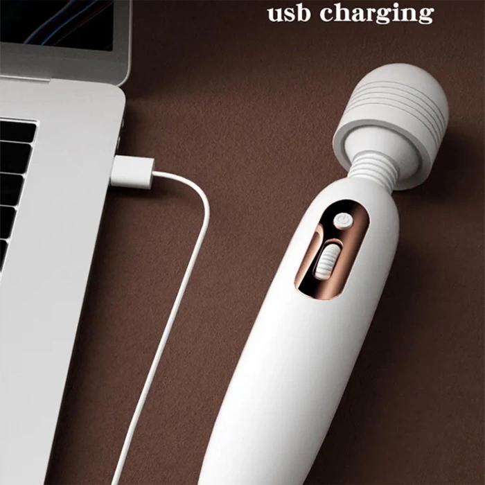 MDB Modern Masaj Wand Vibratör Beyaz