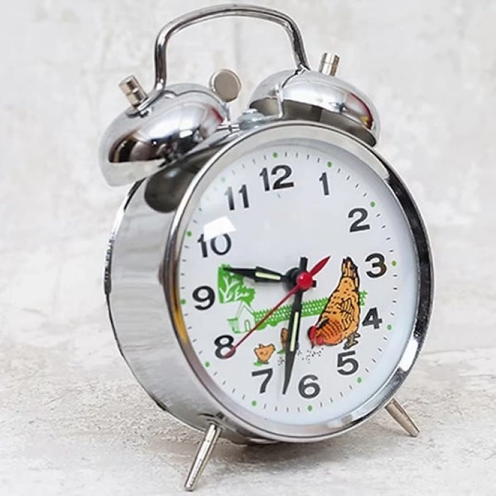 MDB Nostaljik Kurmalı Horozlu Çalar Saat Büyük Boy