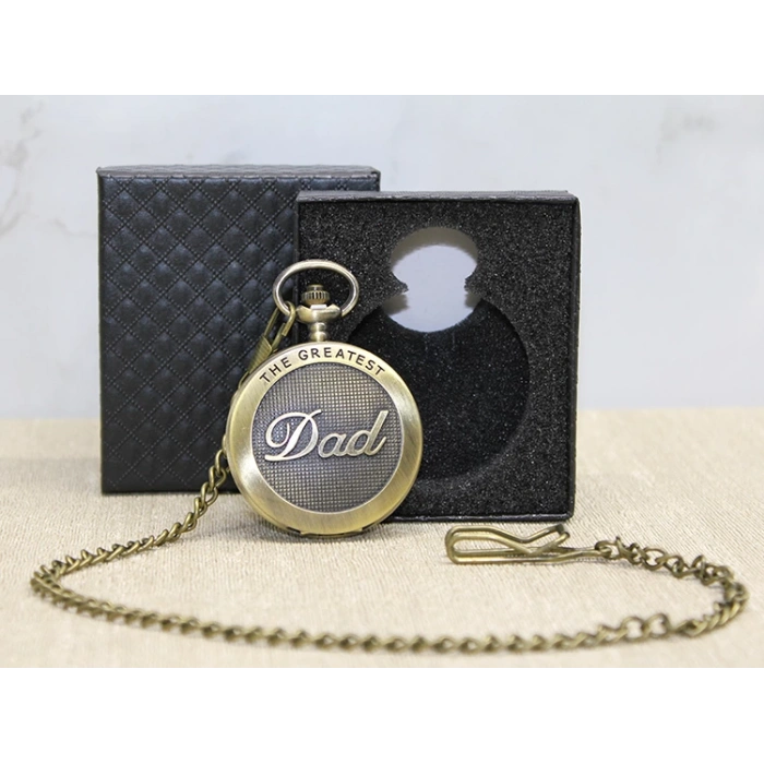 MDB Özel Kutulu Dad (Baba) Tasarımlı Antik Köstekli Saat