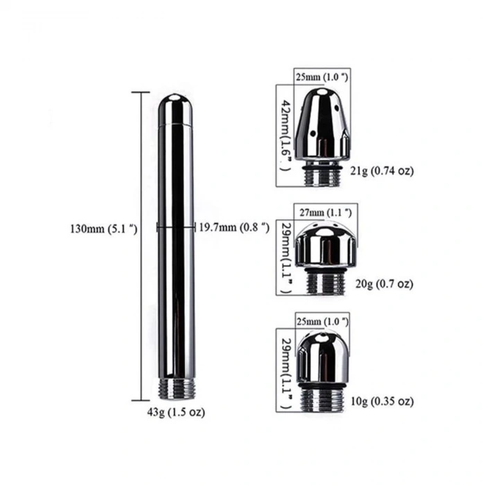 MDB Paslanmaz Çelik Anal Duş Aparatı – 3 Farklı Başlıklı Temizlik Seti