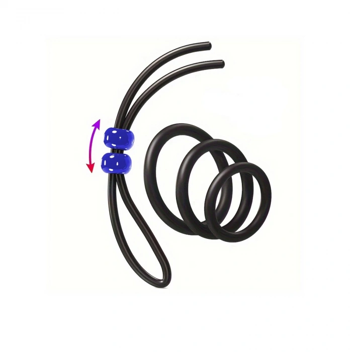 MDB Penis Halkası Seti 4’lü Siyah
