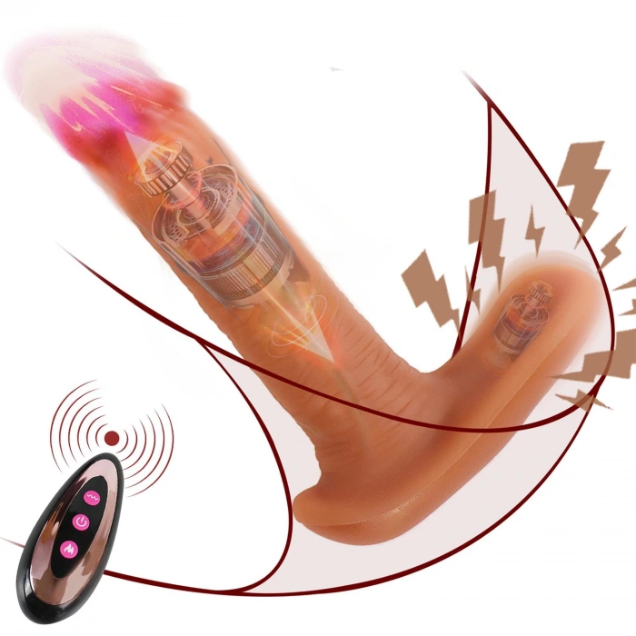 MDB Phantom Kumandalı Hareketli Dildo