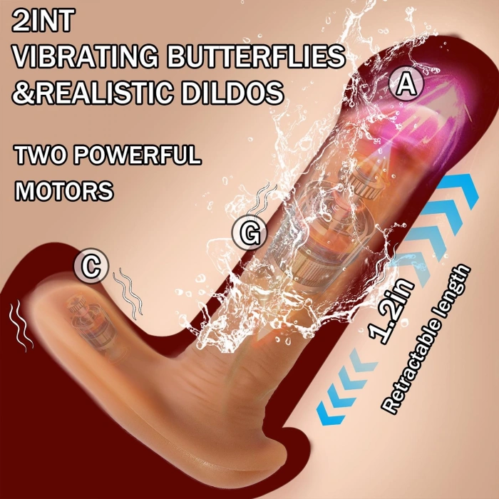 MDB Phantom Kumandalı Hareketli Dildo