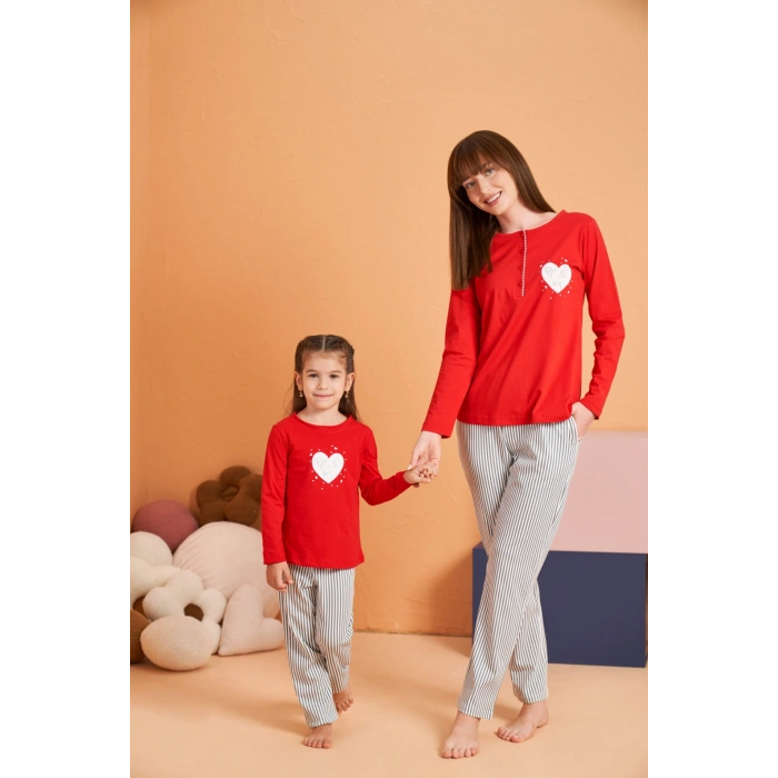 MDB Pjs 28062 Kadın Patlı Pijama Takım
