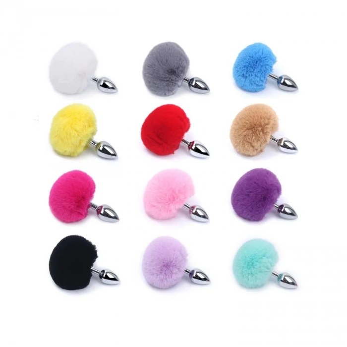 MDB Ponponlu Metal Anal Plug Küçük Boy