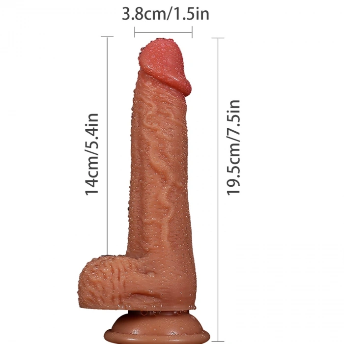MDB Realistik Dildo – 19,5 cm Güçlü Vakum Tabanı