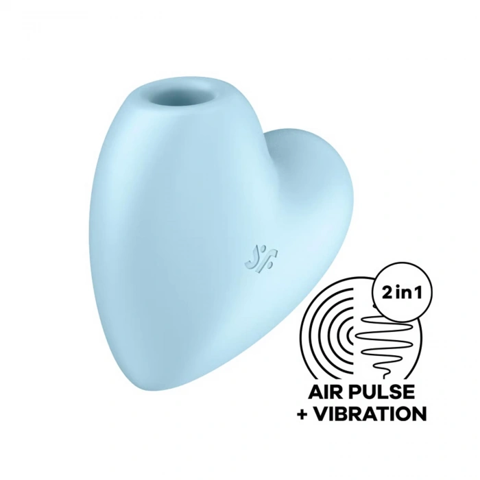 MDB Satisfyer Cutie Heart Emişli Vibratör Mavi