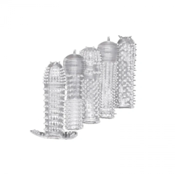 MDB Şeffaf Silikon Penis Kılıfı Tırtıklı