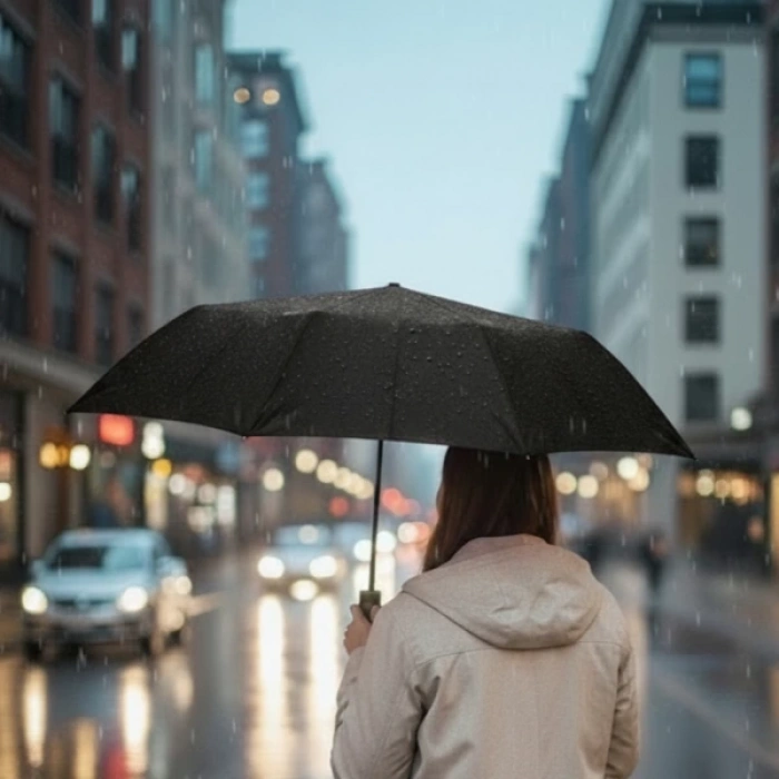 MDB Siyah Kılıflı Otomatik Kompakt Şemsiye