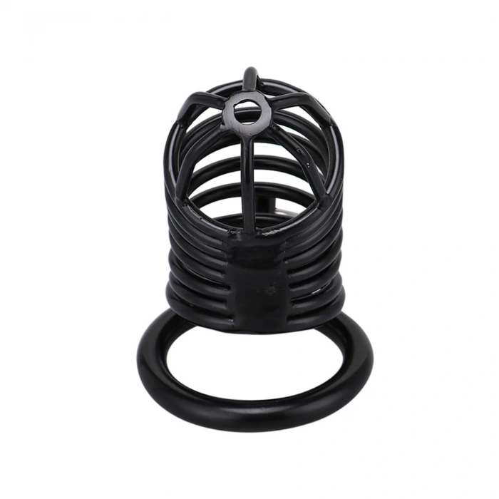 MDB Siyah Metal Penis Kilidi 45mm  – Ayarlanabilir Çelik Kafes + Asma Kilit