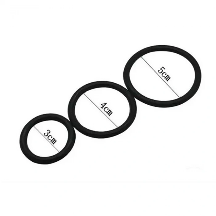MDB Siyah Penis Halkası Set 3’lü