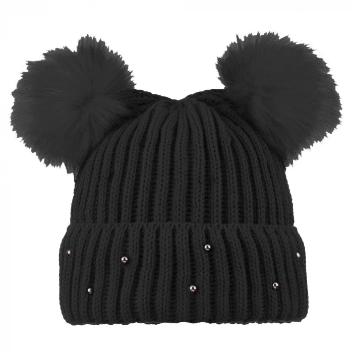 MDB Suyutti K24420-01-001 Bayan Çift Ponponlu Bere