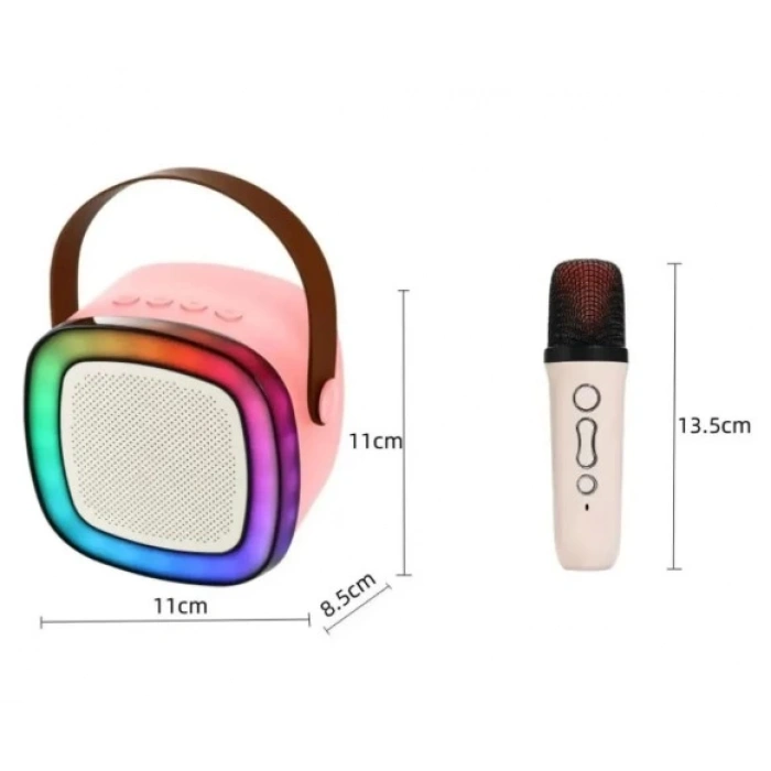 MDB Taşınabilir Bluetooth Karaoke Hoparlör Kablosuz Mikrofon