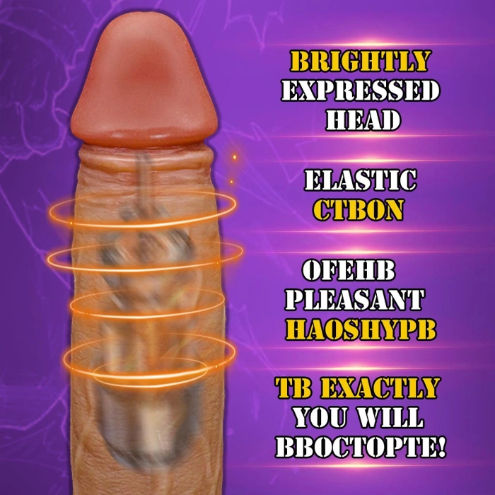 MDB Telefon Kontrollü Hareketli Gerçekçi Dildo Vibratör Esmer