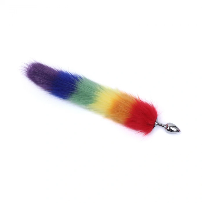 MDB Tilki Kuyruk Anal Plug Rainbow