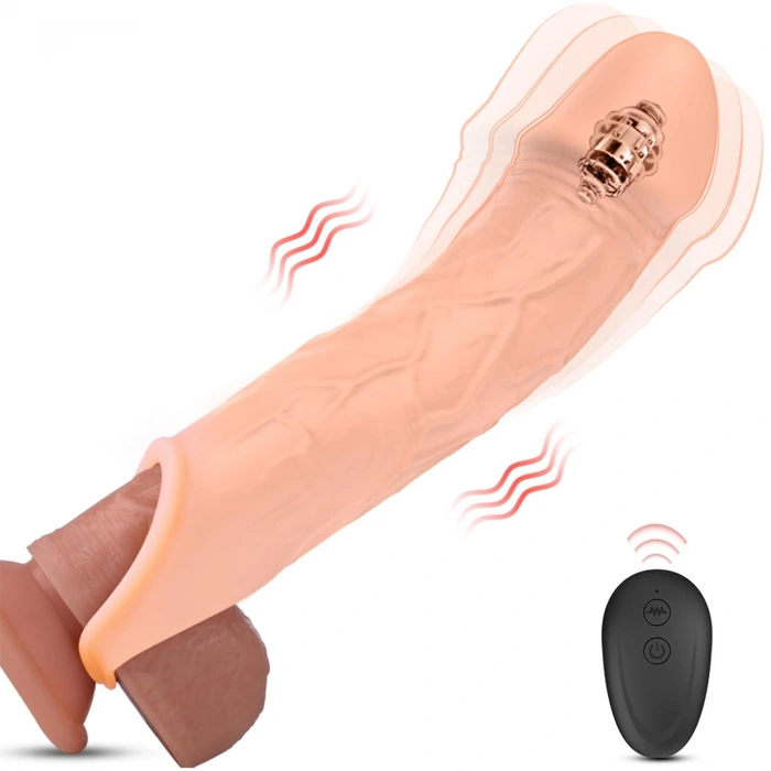 MDB Titreşimli Uzaktan Kumandalı Penis Kılıfı