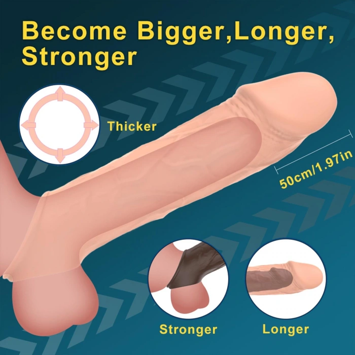 MDB Titreşimli Uzaktan Kumandalı Penis Kılıfı