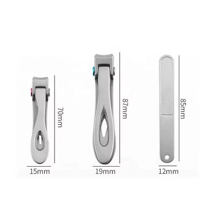 MDB Ultra Geniş Ağızlı Paslanmaz 3 lü Tırnak Makas Seti