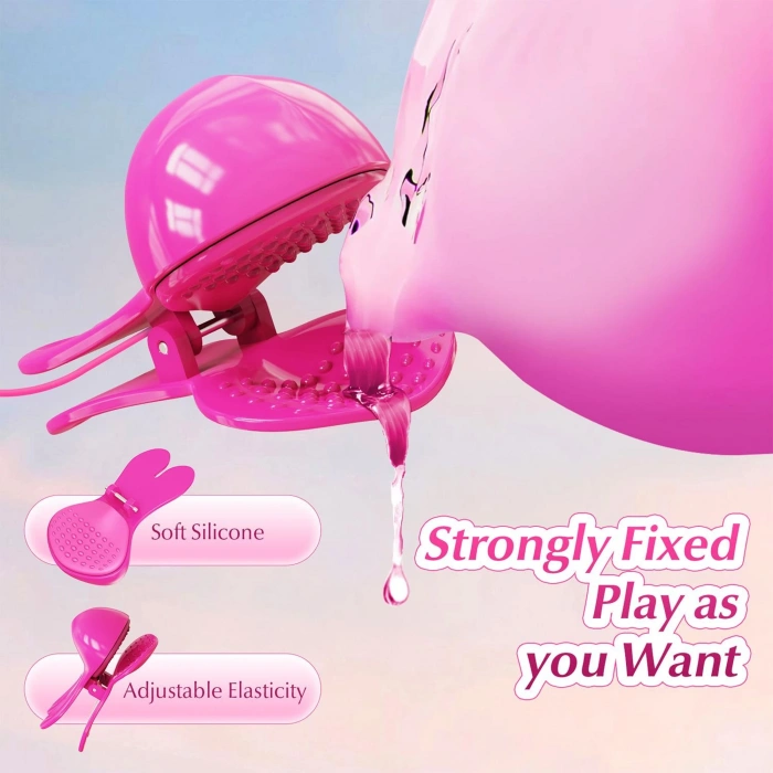 MDB Uzaktan Kumandalı Çift Başlıklı Titreşimli Göğüs Ucu Klips – Şarjlı