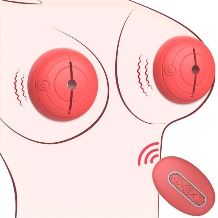 MDB Uzaktan Kumandalı Göğüs Vibratörü Kırmızı