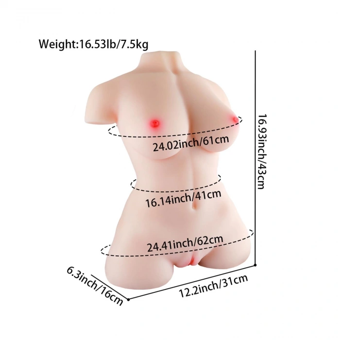 MDB Yarım Vücut Realistik Sarışın Kadın Manken