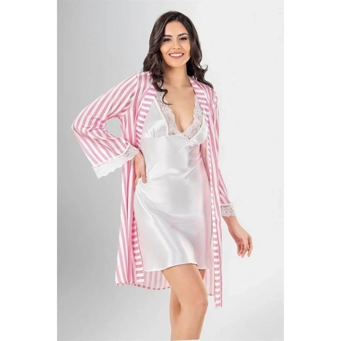 MDB MdbShop 2 li Kısa Sabahlık Takımı Desenli