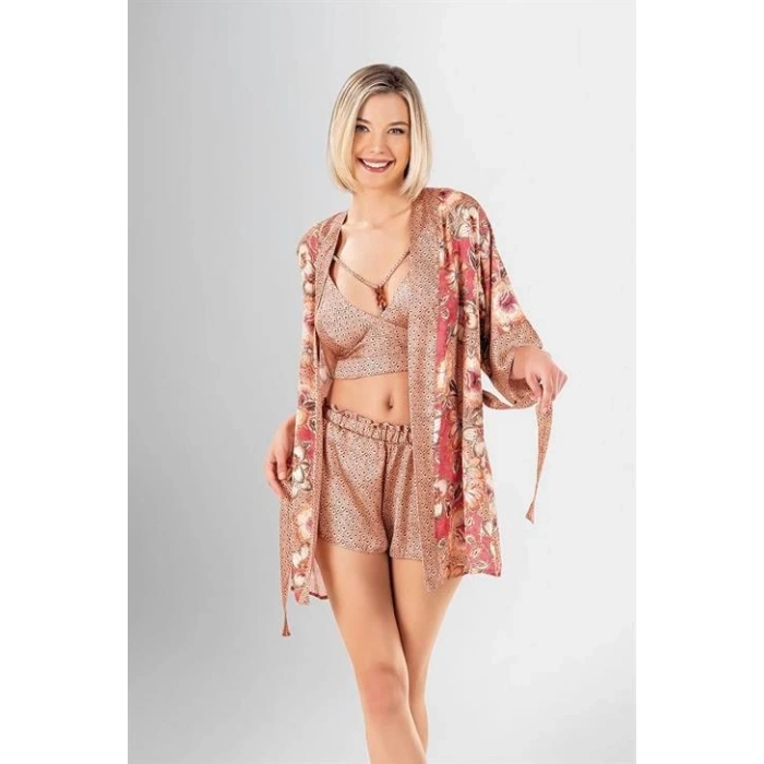 MDB MdbShop 3lü Şort Takımı Desenli