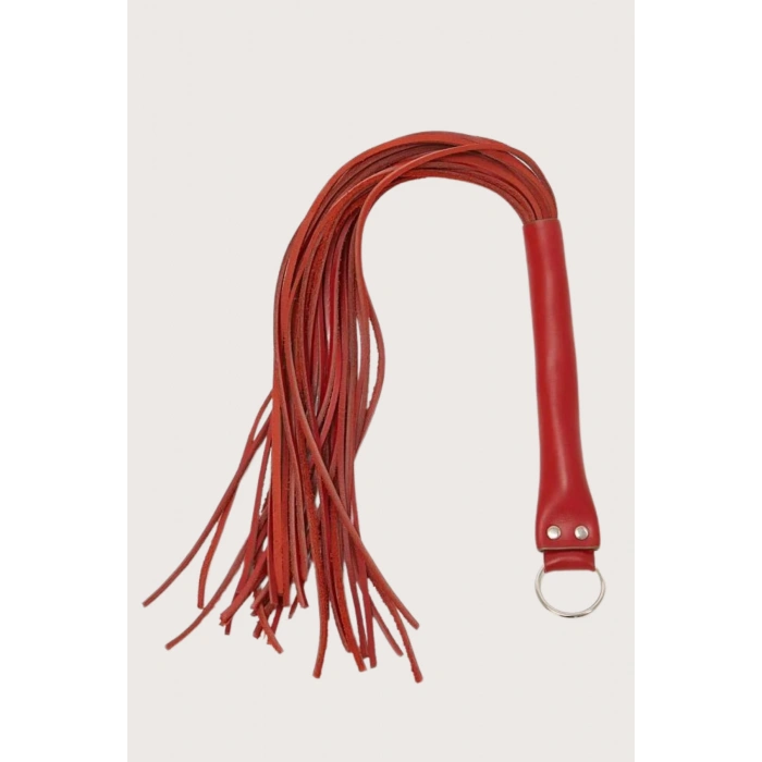 MDB MdbShop Deri Fantezi Harness Kırmızı Kırbaç