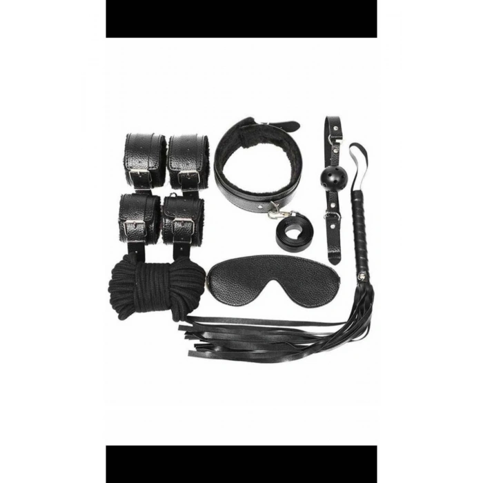 MDB MdbShop Kol Bacak İp Maske Kelepce Ağız Topu Kople Deri Set