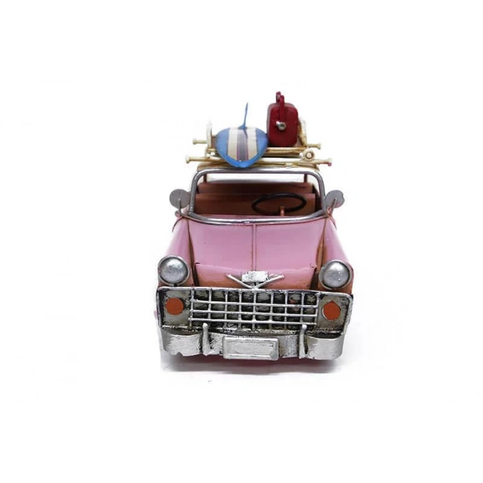 Metal Araba Çerçeveli Biblo Dekoratif Hediyelik