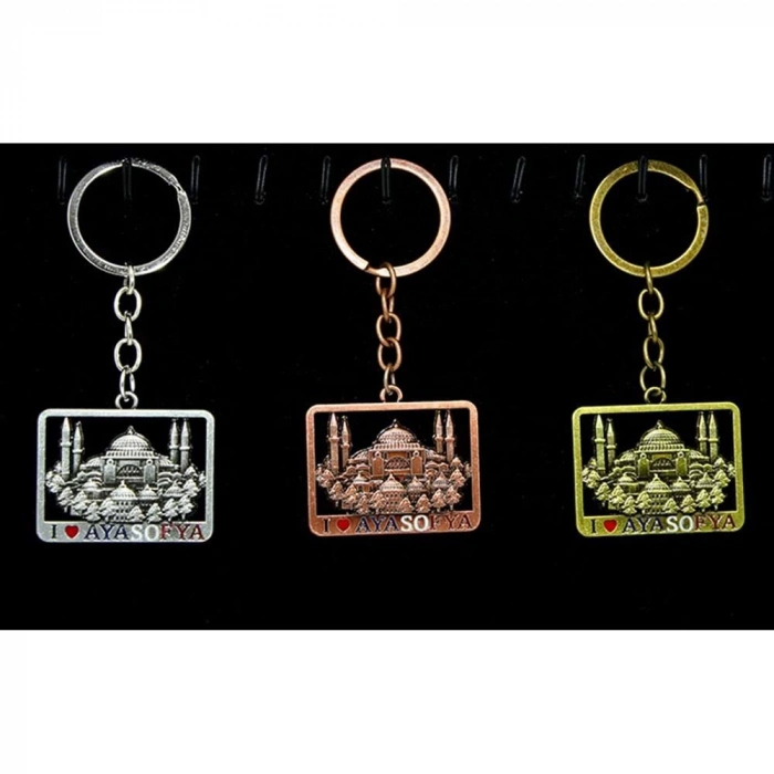 Metal Ayasofya Anahtarlık