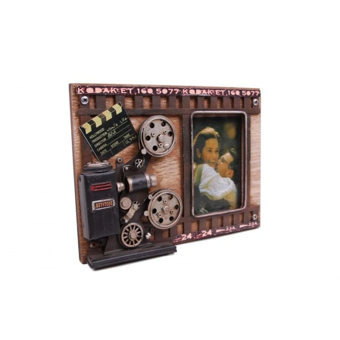 Metal Çerçeve Sinema Projektörü Dekorlu Dekoratif Hediyelik