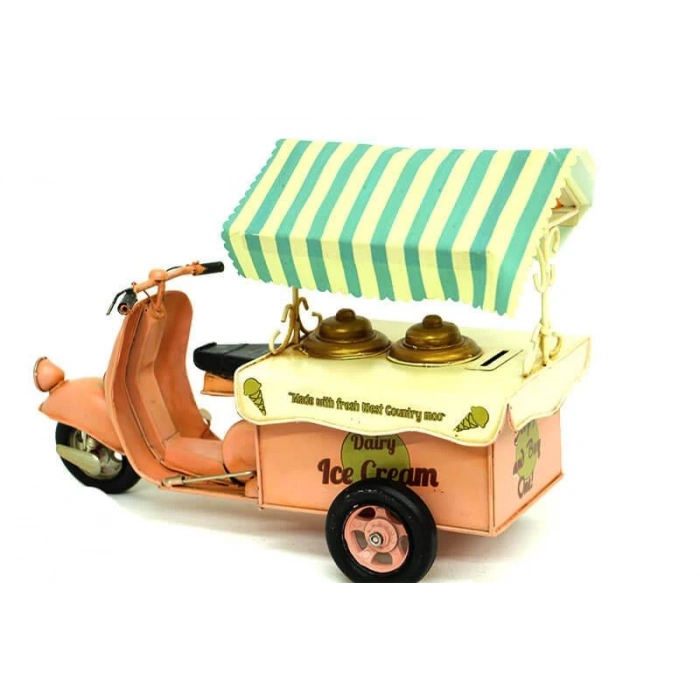 Metal Dondurma Arabası Biblo Dekoratif Hediyelik