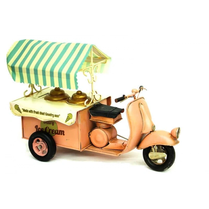 Metal Dondurma Arabası Biblo Dekoratif Hediyelik
