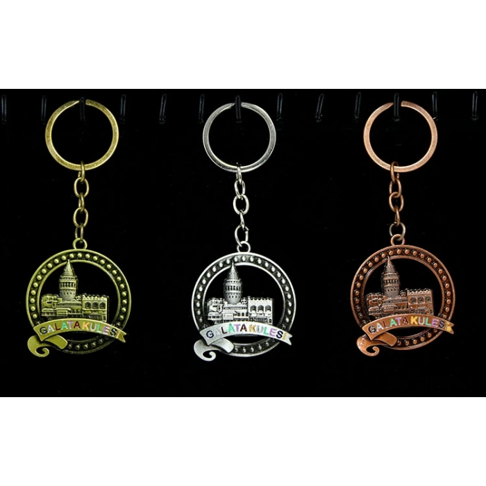 MDB Metal Galata Kulesi Anahtarlık Model 3