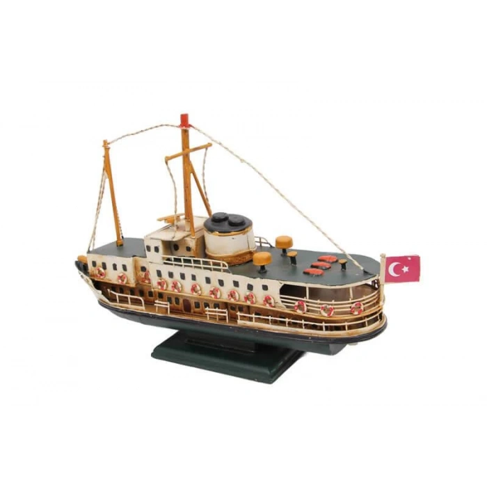 Metal Gemi Biblo Dekoratif Hediyelik