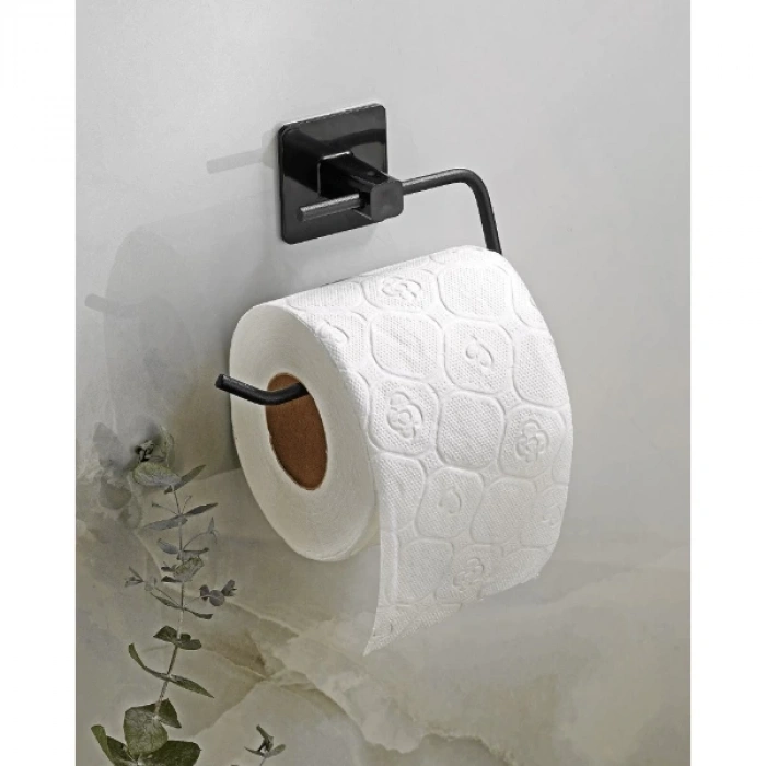 MDB Metal Siyah Tuvalet Kağıtlığı