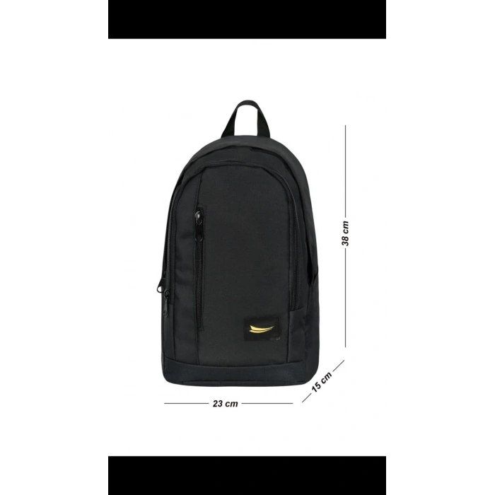 Modern Tasarım Mini Spor Sırt Çantası Suluk Gözlü Sıyah