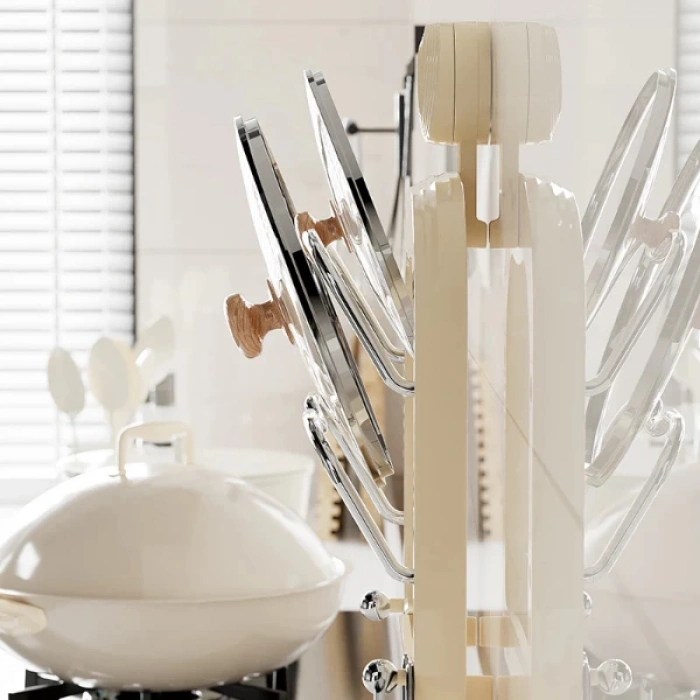 MDB Mutfak Tava Tencere Kapak Tutucu Organizer Raf